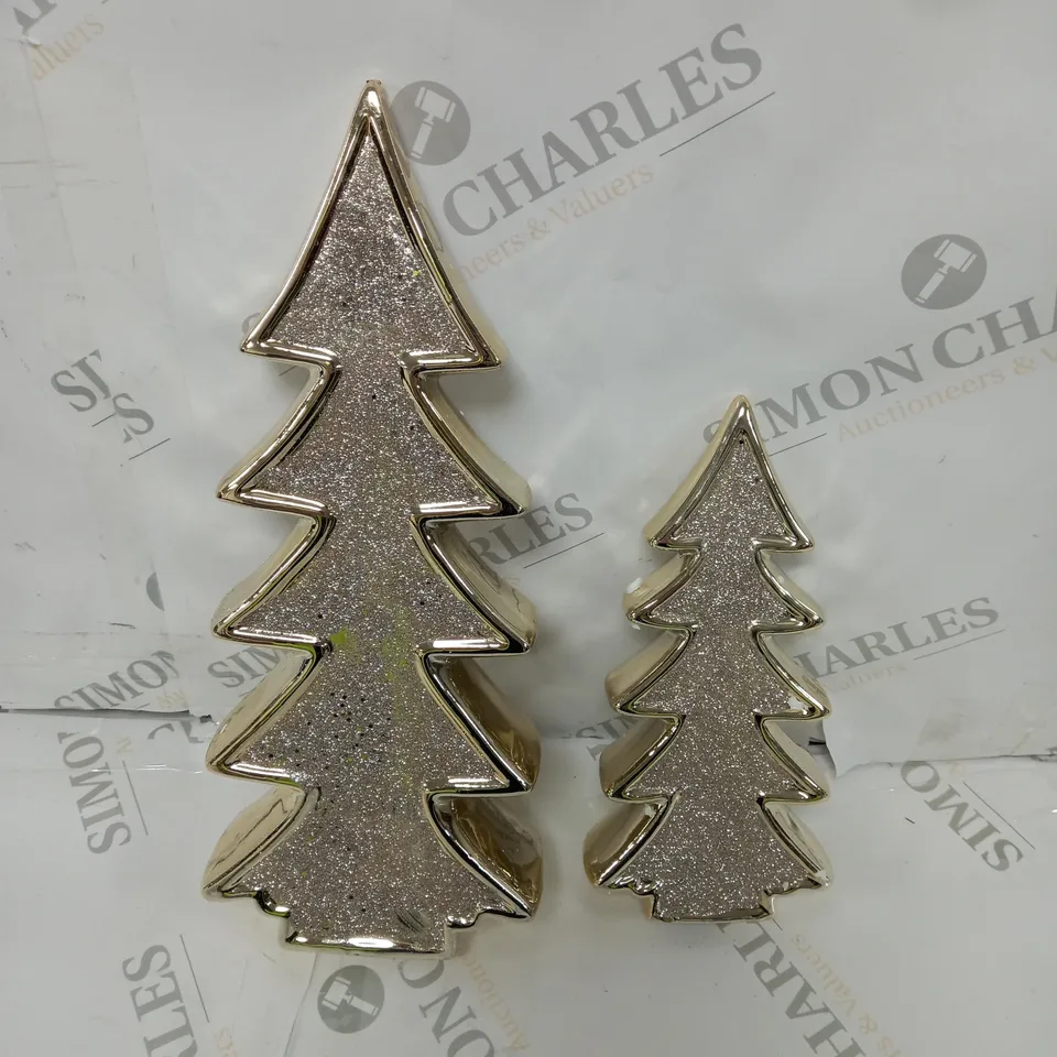 JULIEN MACDONALD SET OF 2 GLITTER TREES 