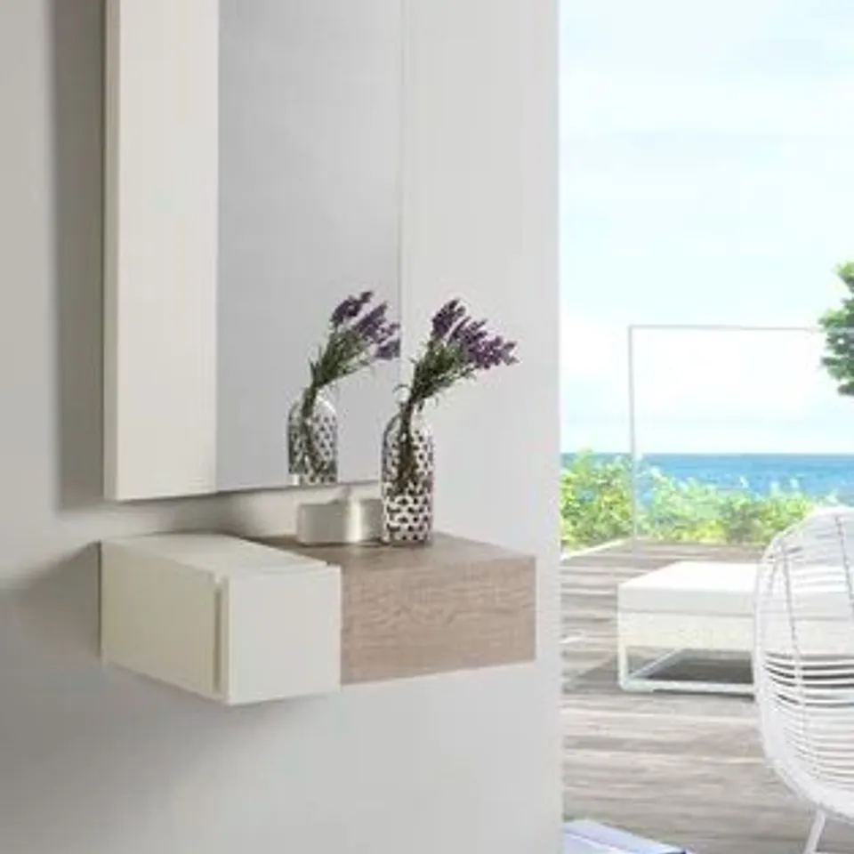 BOXED MINNESOTA DRESSING TABLE WITH MIRROR