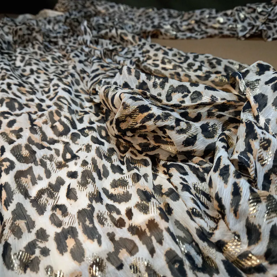 RIVER ISLAND MATERNITY COLLECTION ANIMAL PRINT/GOLD MAXI DRESS - SIZE 14