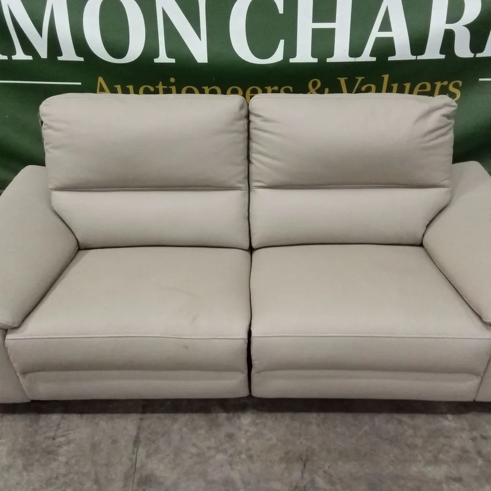 PAVILION 3 SEATER LEATHER/FAUX LEATHER POWER RECLINER SOFA RRP £1049
