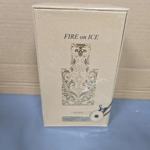 BOXED AND SEALED LATTAFA FIRE ON ICE EAU DE PARFUM 110ML