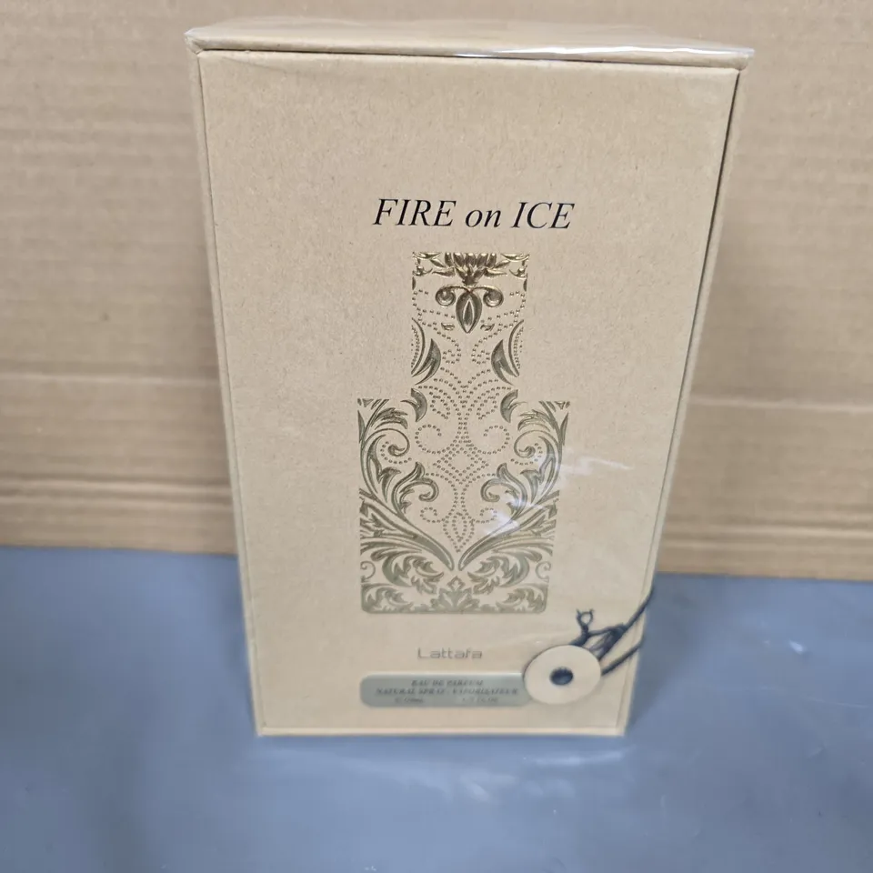BOXED AND SEALED LATTAFA FIRE ON ICE EAU DE PARFUM 110ML