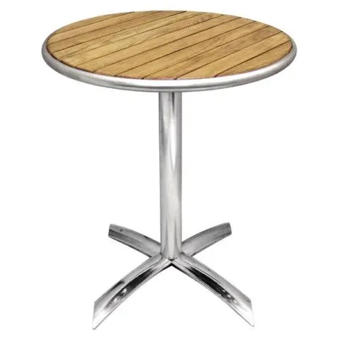 BOXED BOLERO ROUND FLIP TOP TABLE ASH 600MM