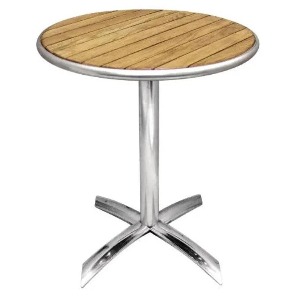 BOXED BOLERO ROUND FLIP TOP TABLE ASH 600MM