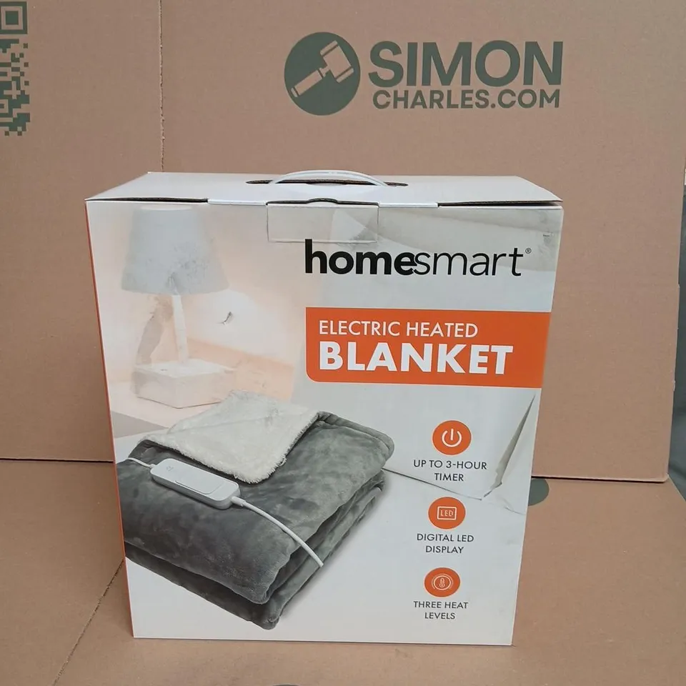 BOXED HOMESMART SUPER COSY ELECTRIC HEATED WRAP PONCHO/THROW BLANKET