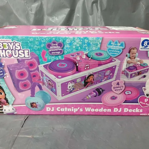 GABBYS DOLLHOUSE DJ CATNIPS WOODEN DJ DECKS