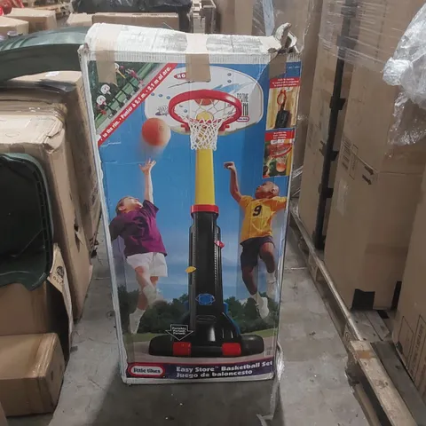 BOXED LITTLE TIKES EASYSTORE BASKETBALL SET COLLECTION ONLY