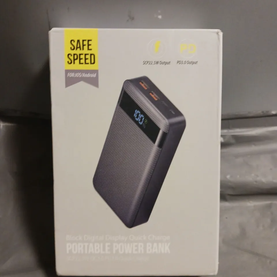 BOXED SAFE SPEED PORTABLE POWER BANK 