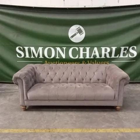 QUALITY DESIGNER 3 SEATER FABRIC CHESTERFIELD SOFA