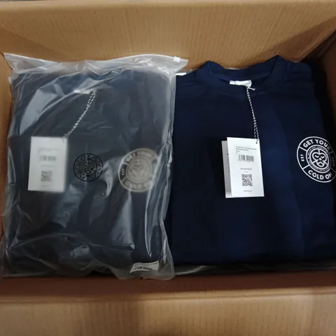 BRAND NEW BRASS MONKEY UNISEX SWEATS - APPROXIMATELY 10X // NAVY // BMAW24UNSW06 // SIZE: M