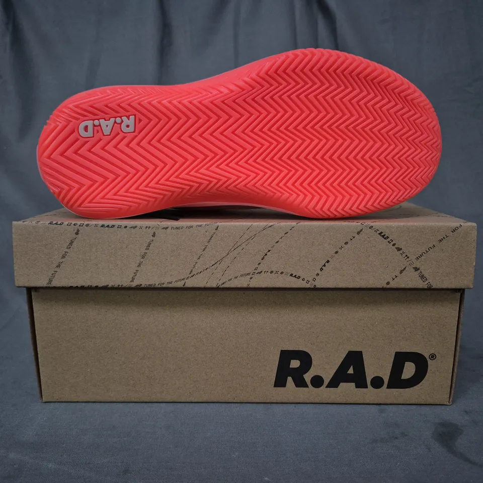 BOXED PAIR OF R.A.D ONE NEON FLARE SHOES IN PINK UK SIZE 5