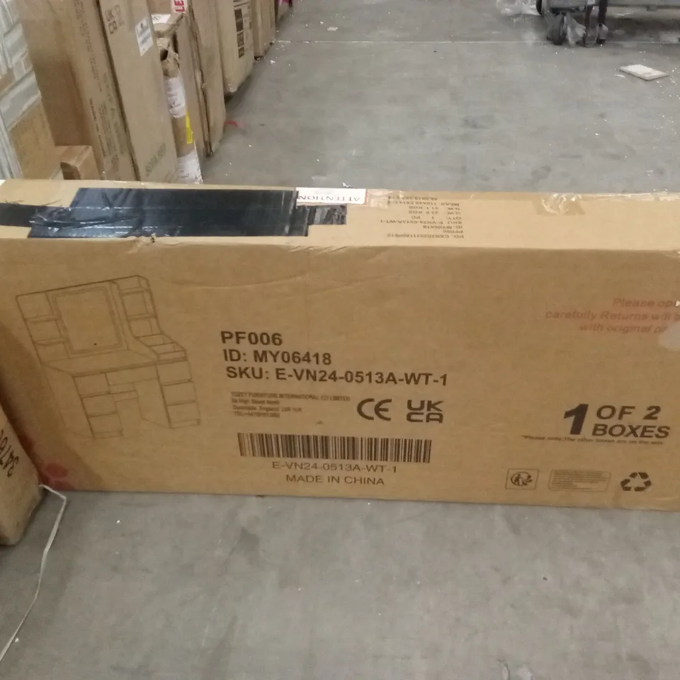 BOXED DRESSING TABLE - WHITE (2 BOXES)