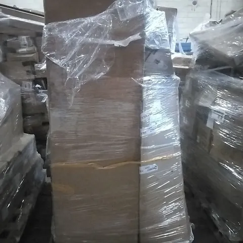 PALLET TO INCLUDE WIFI REPEATER,10.1 INCH MONITOR, VACUUM CLEANER,4 TIER FLOOR CABINET AND OTHER ASSORTED ITEMS...