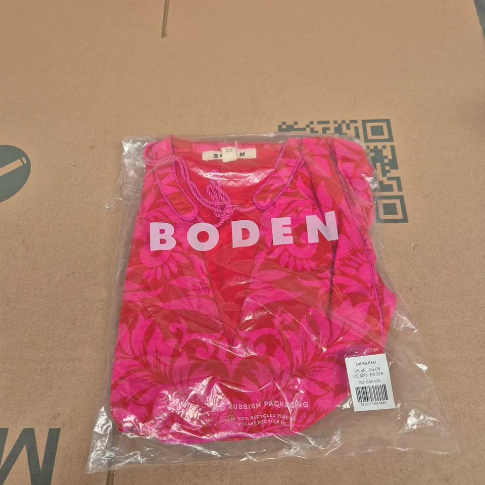 BODEN DRESS – PINK FLORAL PATTERN, UK 4R, MADE IN INDIA