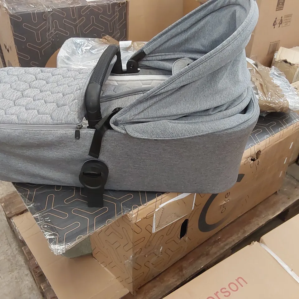 PALLET OF ASSORTED INCOMPLETE ICANDY STROLLER PARTS, PIECES AND ACCESSORIES 
