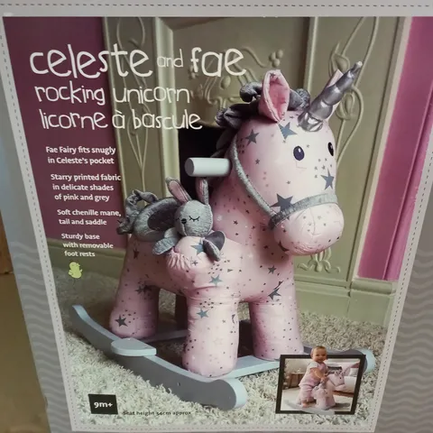 BOXED CELESTE AND FAE ROCKING UNICORN
