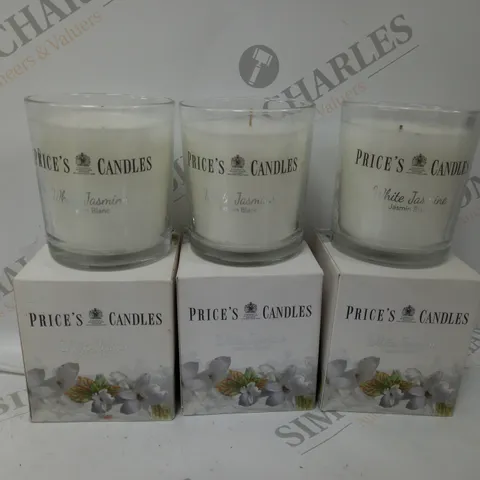 BOXED SET OF 3 PRICES CANDLES WHITE JASMINE 