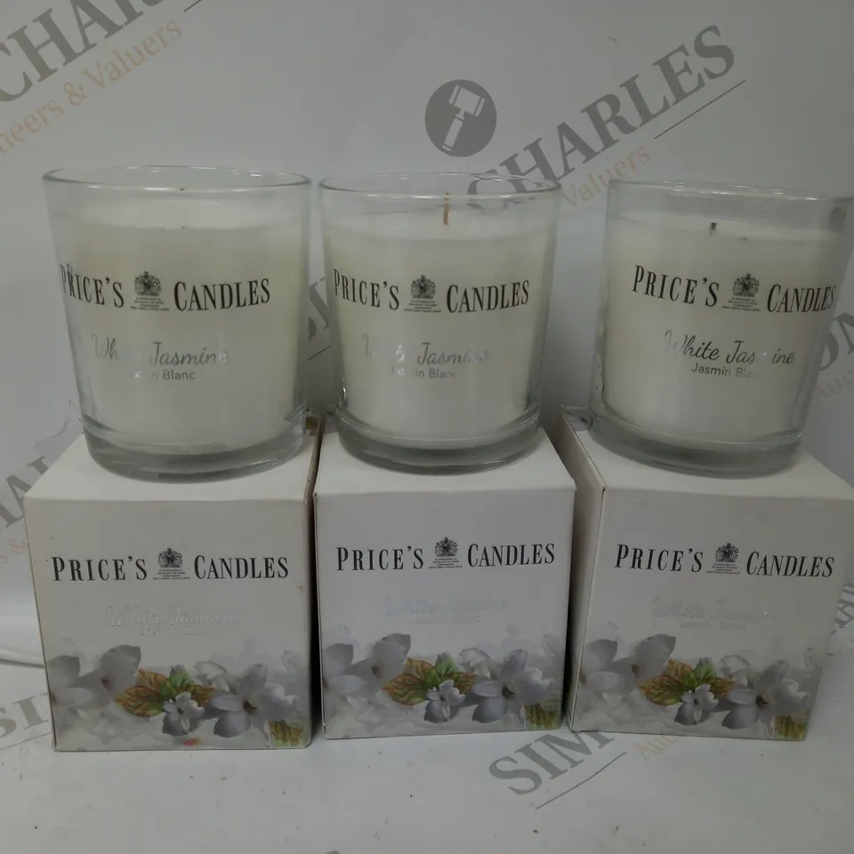 BOXED SET OF 3 PRICES CANDLES WHITE JASMINE 