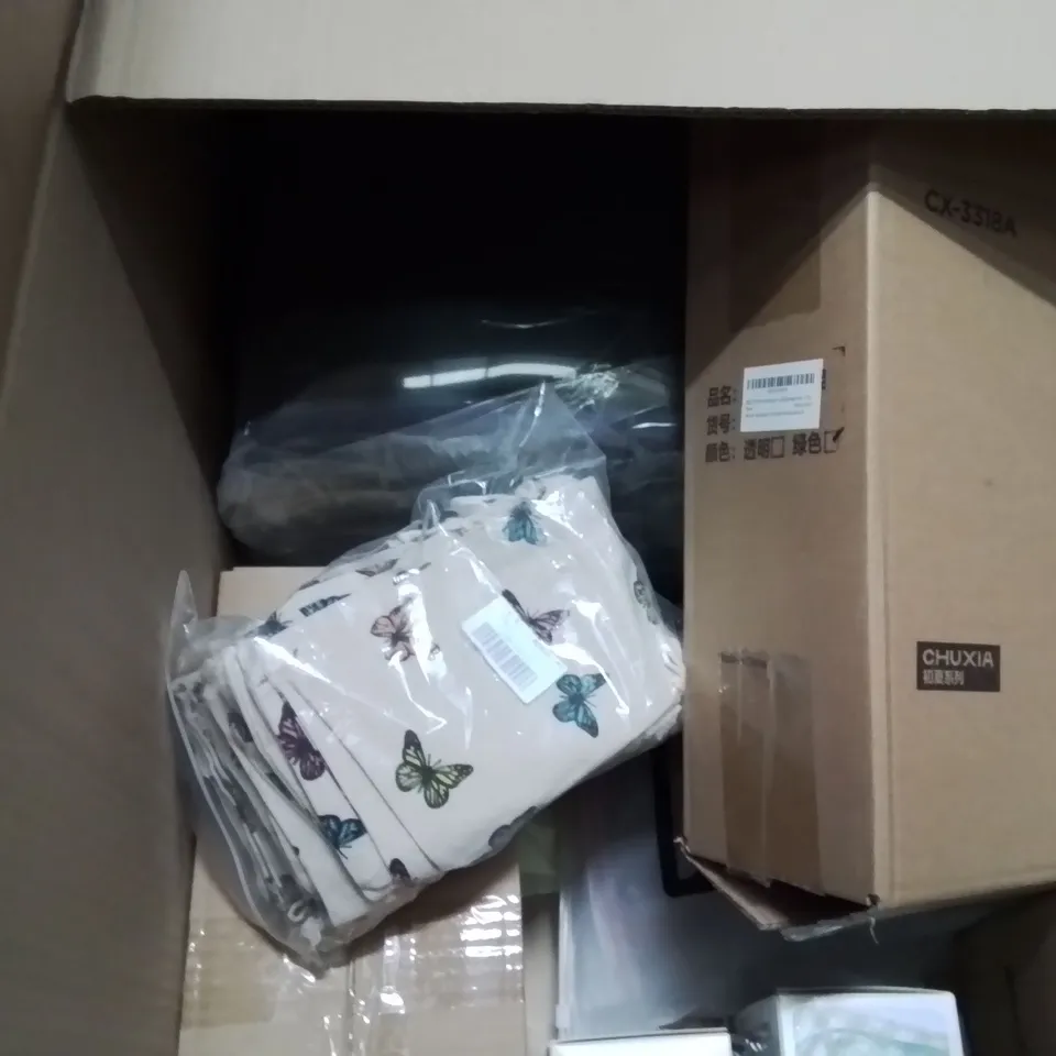 PALLET TO CONTAIN AN ASSORTMENT OF HOUSEHOLD ITEMS TO INCLUDE VEGETABLE CHOPPER, SUNGLASSES, LED LIGHTS AND FILA SKATES ECT