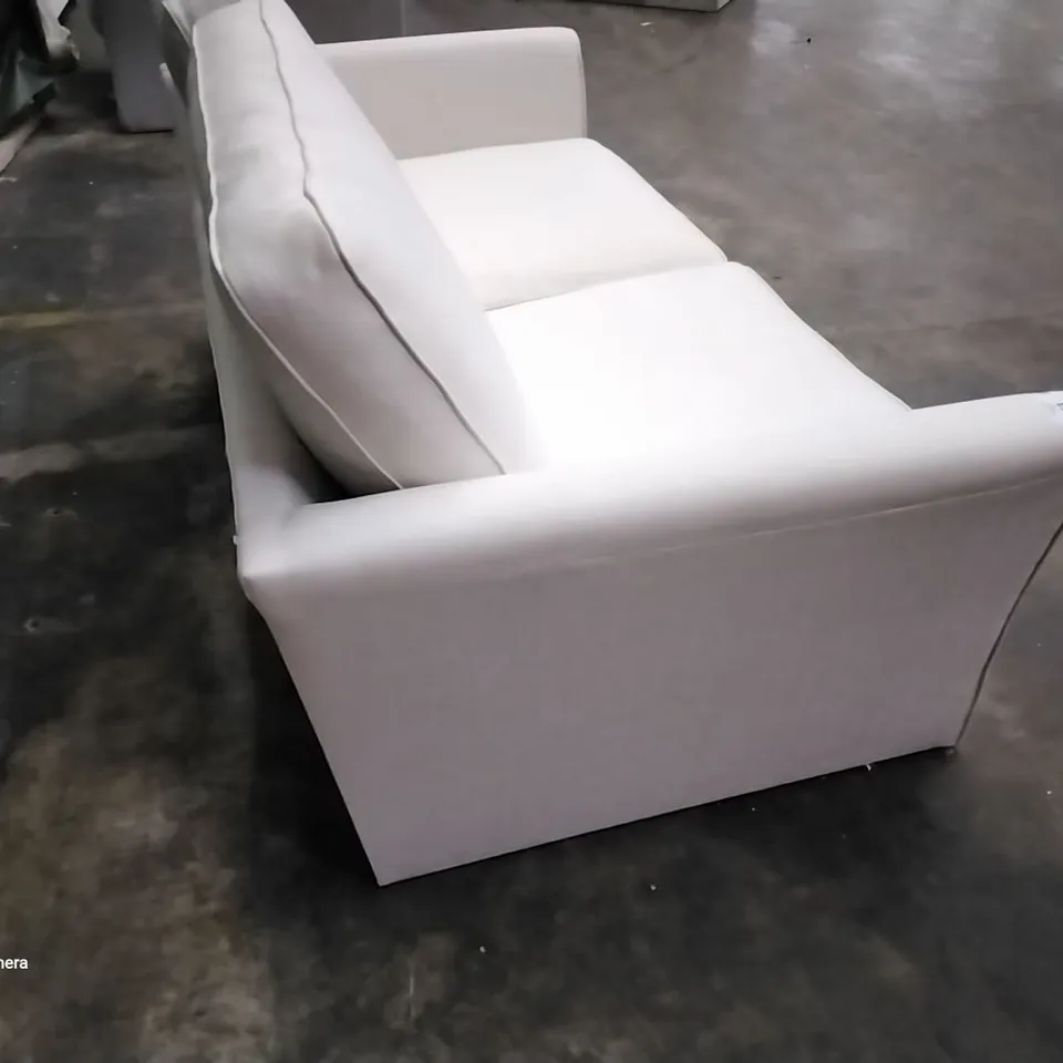 QUALITY DESIGNER BOND STREET 3 SEATER SOFA IVORY FABRIC