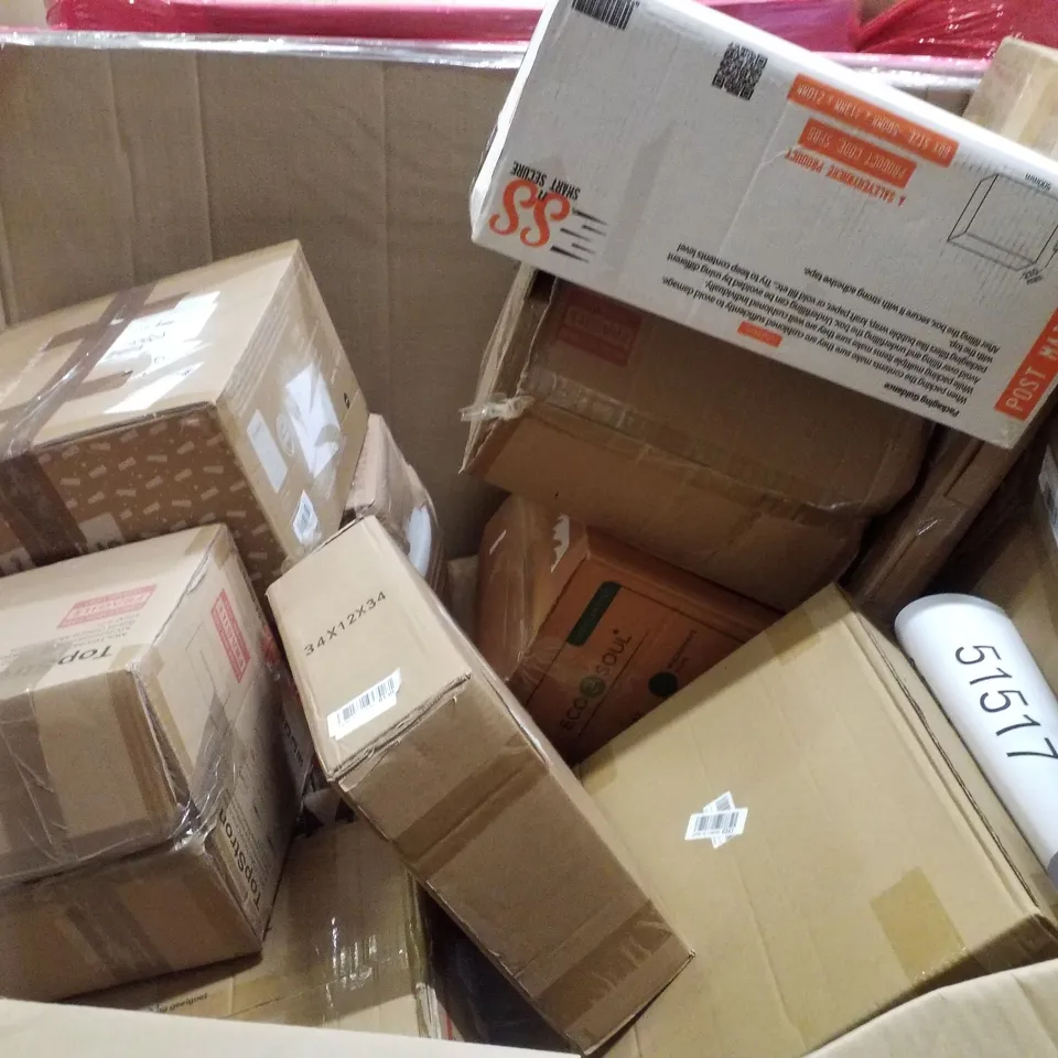 PALLET CONTAINING ASSORTED PRODUCTS INCLUDING BABY PLAY MATS, ELEVATED PET COUCH, MULTIFUNCTIONAL  FOOD PROCESSOR,  BATTERY OPERATED SPA VAC & SMART AIR PURIFIER