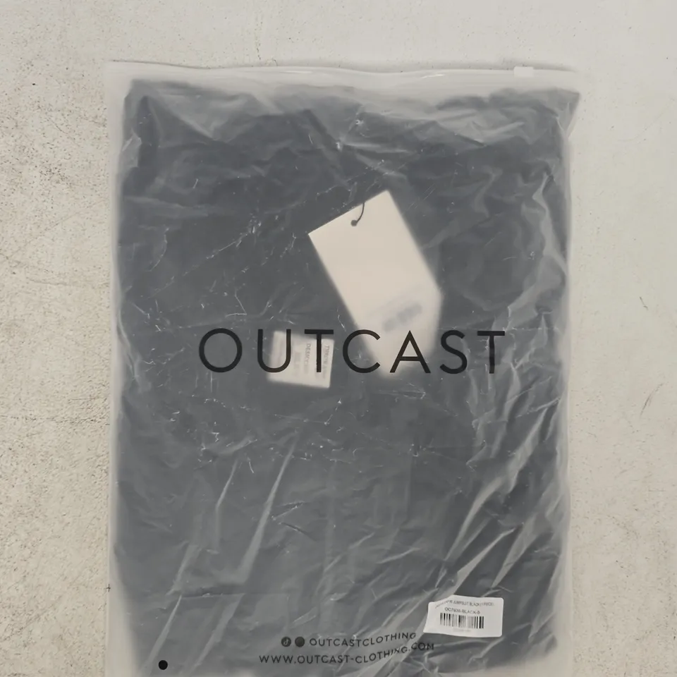 BAGGED OUTCAST JAMIYA CAPRI JUMPSUIT IN BLACK SIZE SMALL