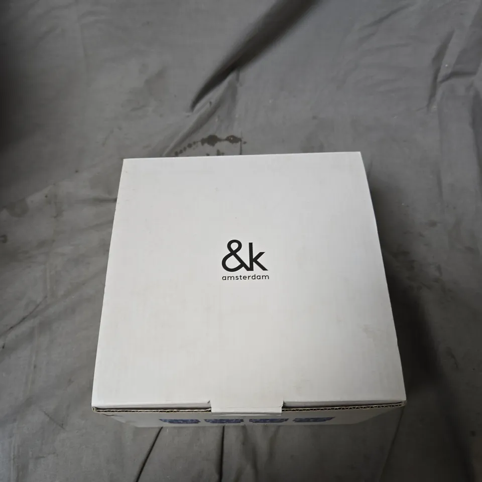 &K AMSTERDAM GLASS TORTOISE TUMBLERS – SET OF 4, BLUE