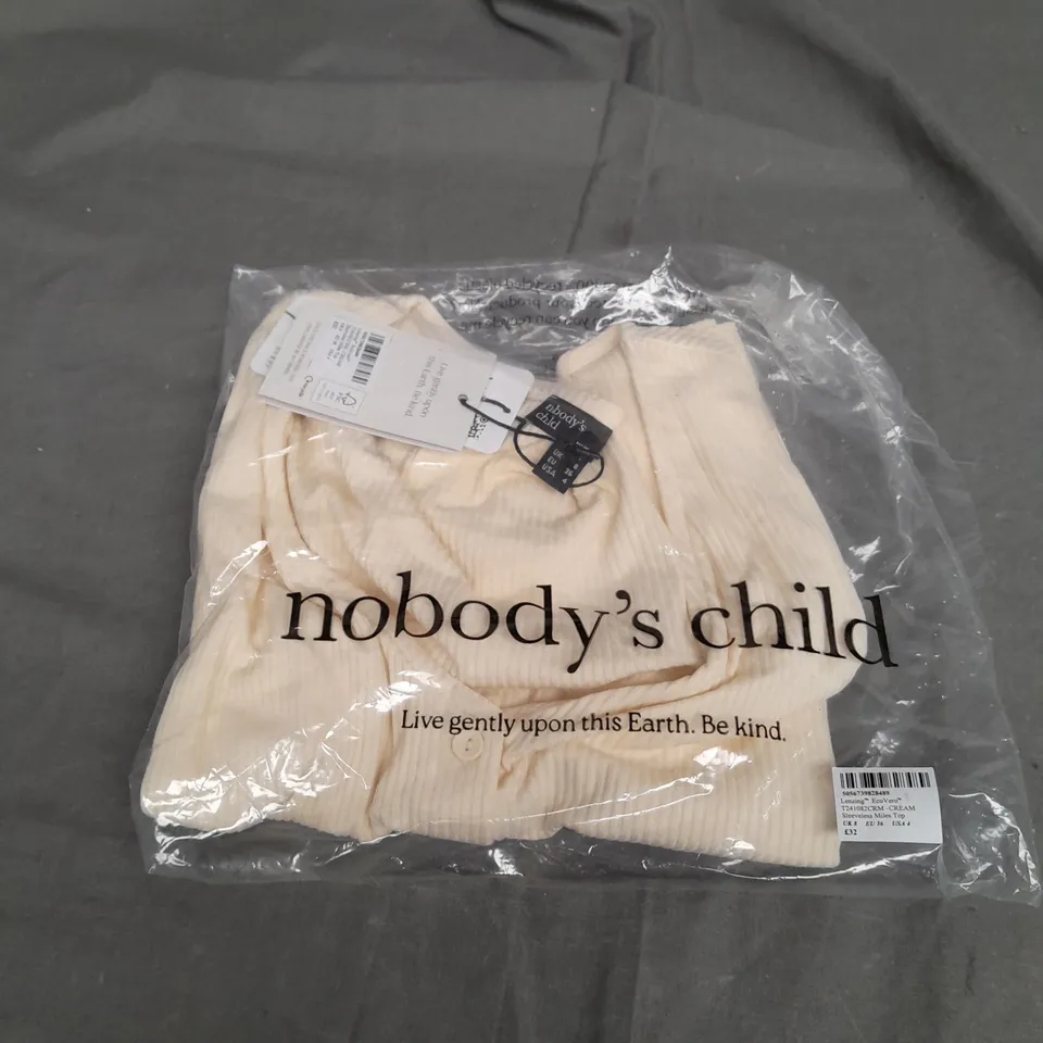 SEALED NOBODYS CHILD CREAM SLEEVLESS MILES TOP - UK 8