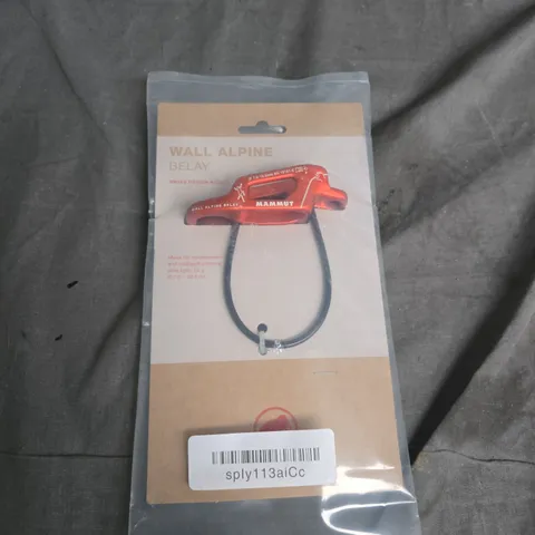 Mammut Wall Alpine Belay Device β Red, in packaging