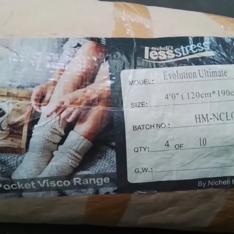 QUALITY BAGGED AND ROLLED NICHELI SMALL DOUBLE MATTRESS 