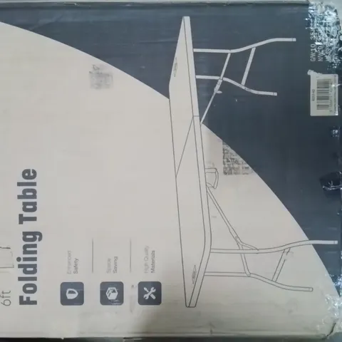 BOXED KEPLIN 6FT FOLDING TABLE 