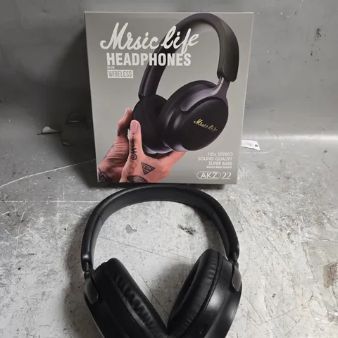 BOXED MUSIC LIFE AKZ 22 WIRELESS HEADPHONES 