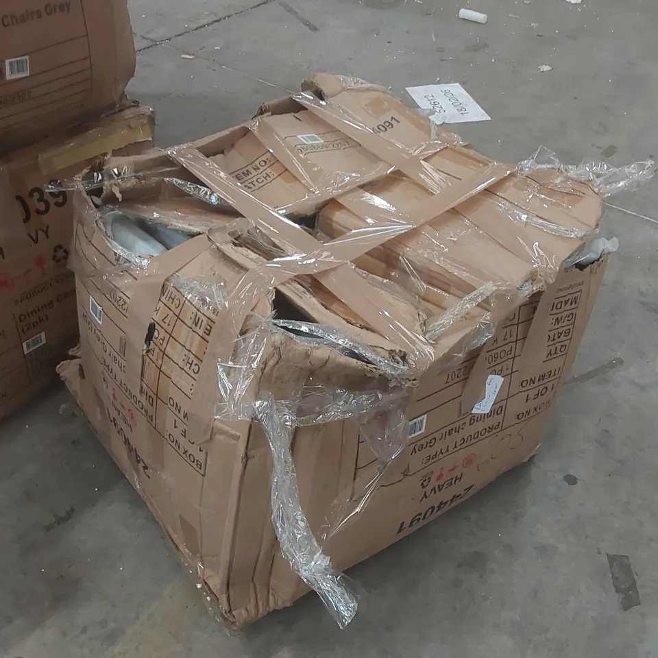 BOXED PAIR OF DARWIN GREY CHAIRS