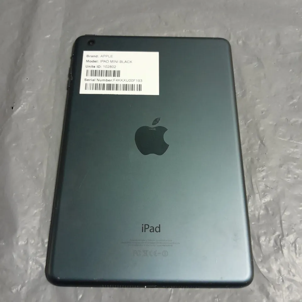 UNBOXED APPLE IPAD MINI IN BLACK - A1432
