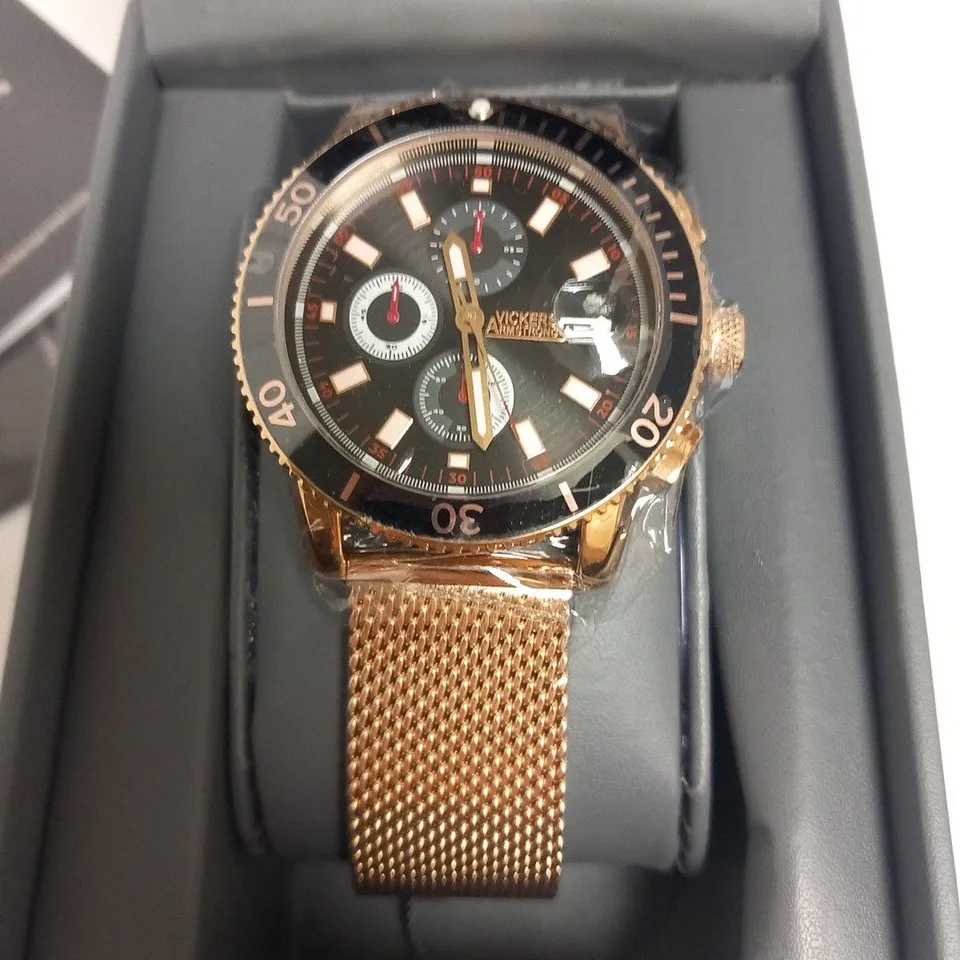 VICKERS ARMSTRONGS LIMITED EDITION HAND ASSEMBLED AVIATOR ROSE RRP £480