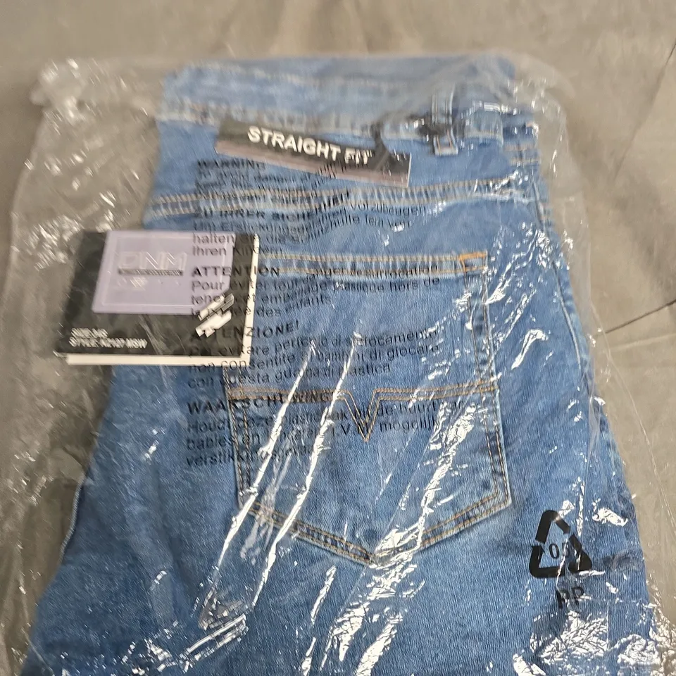 DNM AUTHENTIC COLLECTION JEANS – STRAIGHT FIT BLUE DENIM, UK 34 