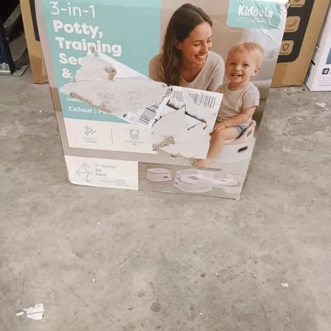 BOXED KEPLIN 3IN1 POTTY TRAINING SEAT AND STOOL FOR KIDS PINK COLOUR 