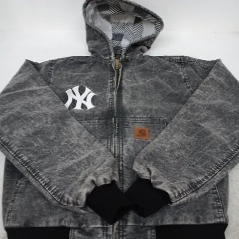 CARHARTT DENIM HOODED JACKET - SIZE S
