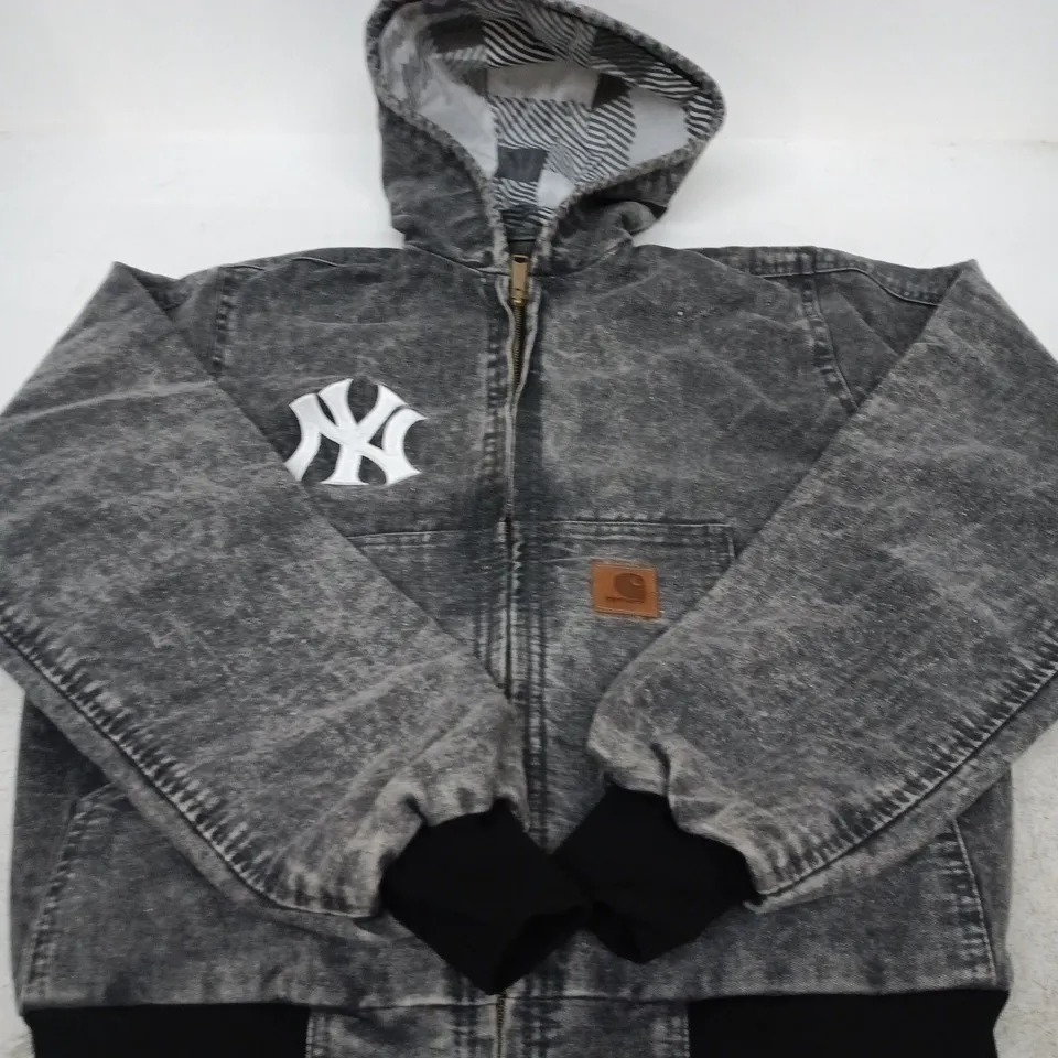 CARHARTT DENIM HOODED JACKET - SIZE S