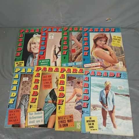 PARADE X8 ASSORTED MAGAZINE ISSUES