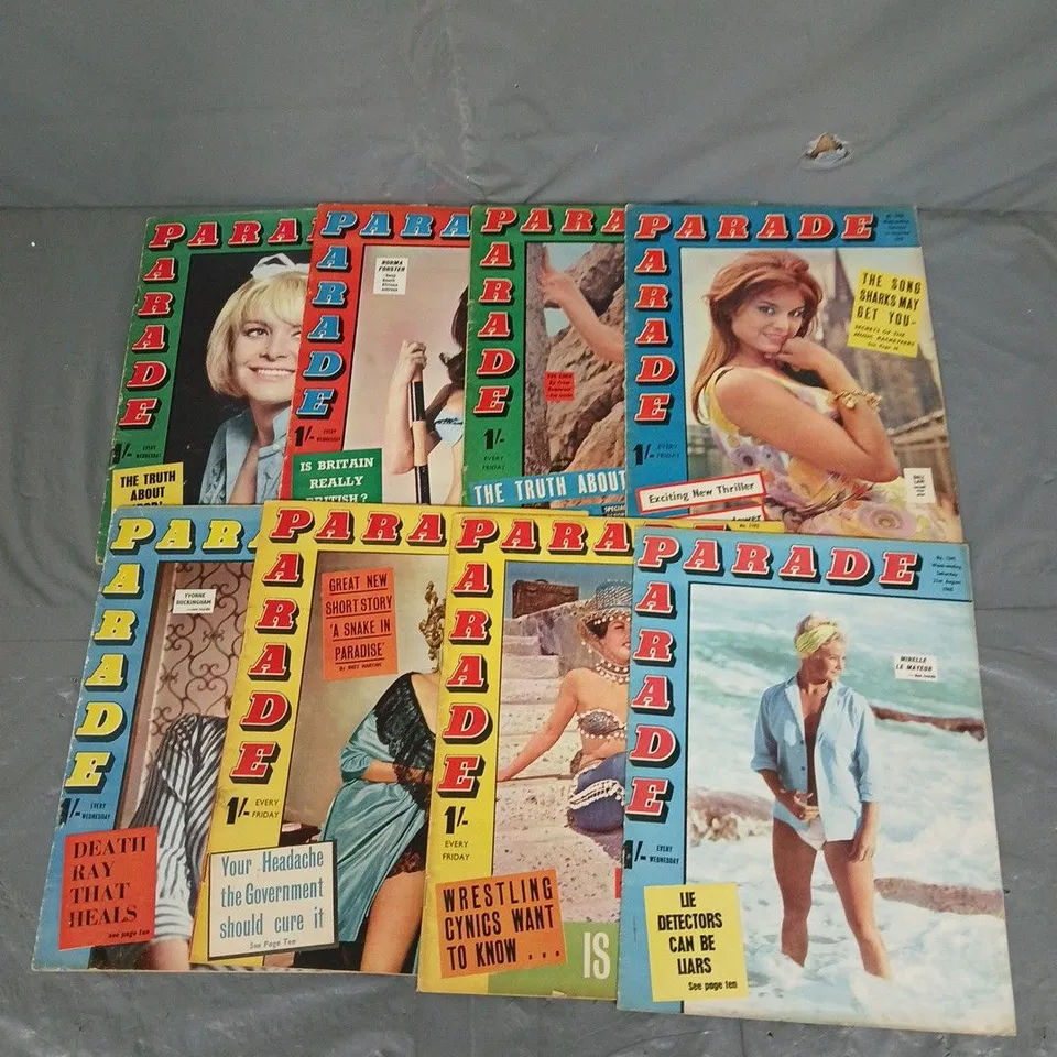 PARADE X8 ASSORTED MAGAZINE ISSUES