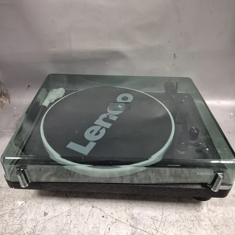 BOXED LENCO LS-50LEDBK LED TURNTABLE WITH BUILT IN SPEAKERS 