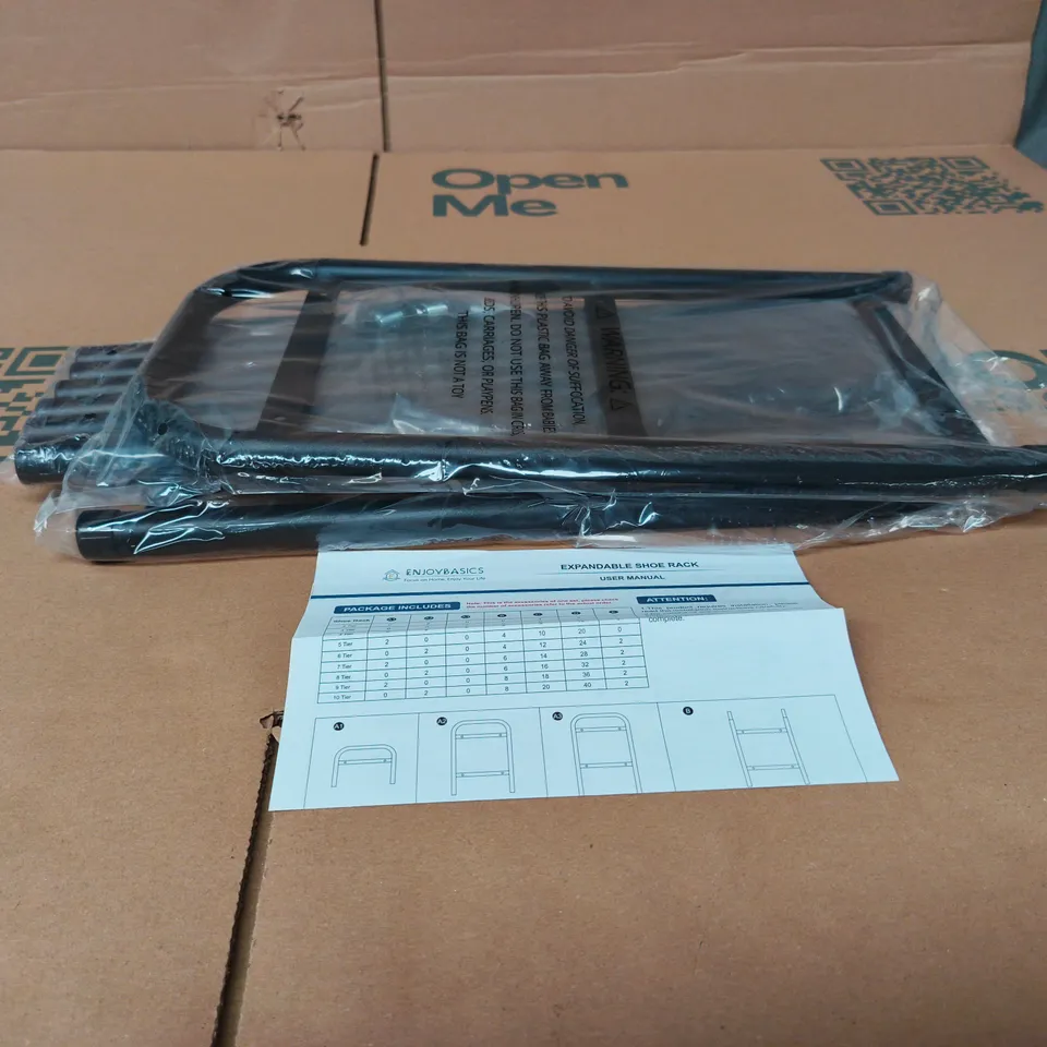 ENJOYBASICS EXPANDABLE SHOE ROCK BOXED WITH MANUAL