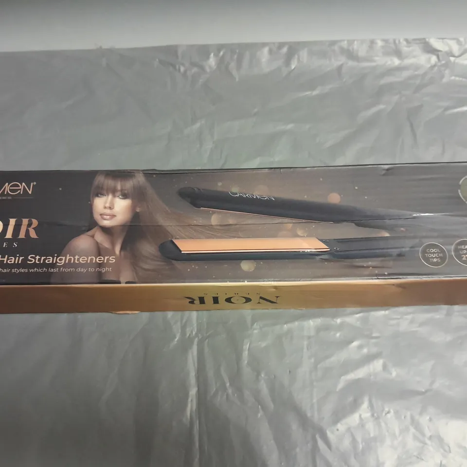 CARMEN NOIR SERIES CERAMIC HAIR STRAIGHTENERS BLACK 