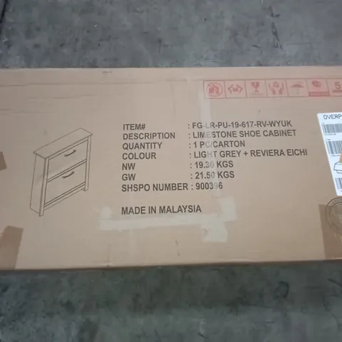 BOXED LIMESTONE SHOE CABINET - 1PC/CARTON