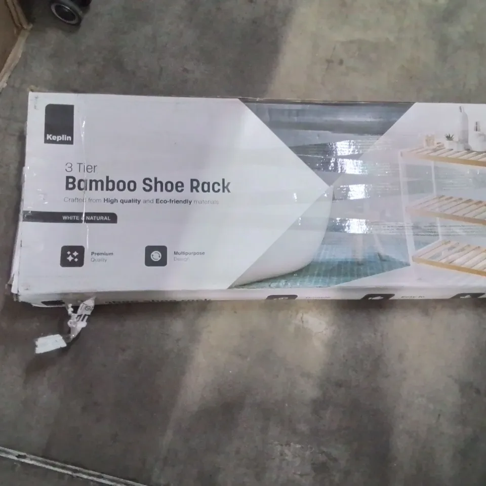 KEPLIN 3 TIER BAMBOO SHOE RACK