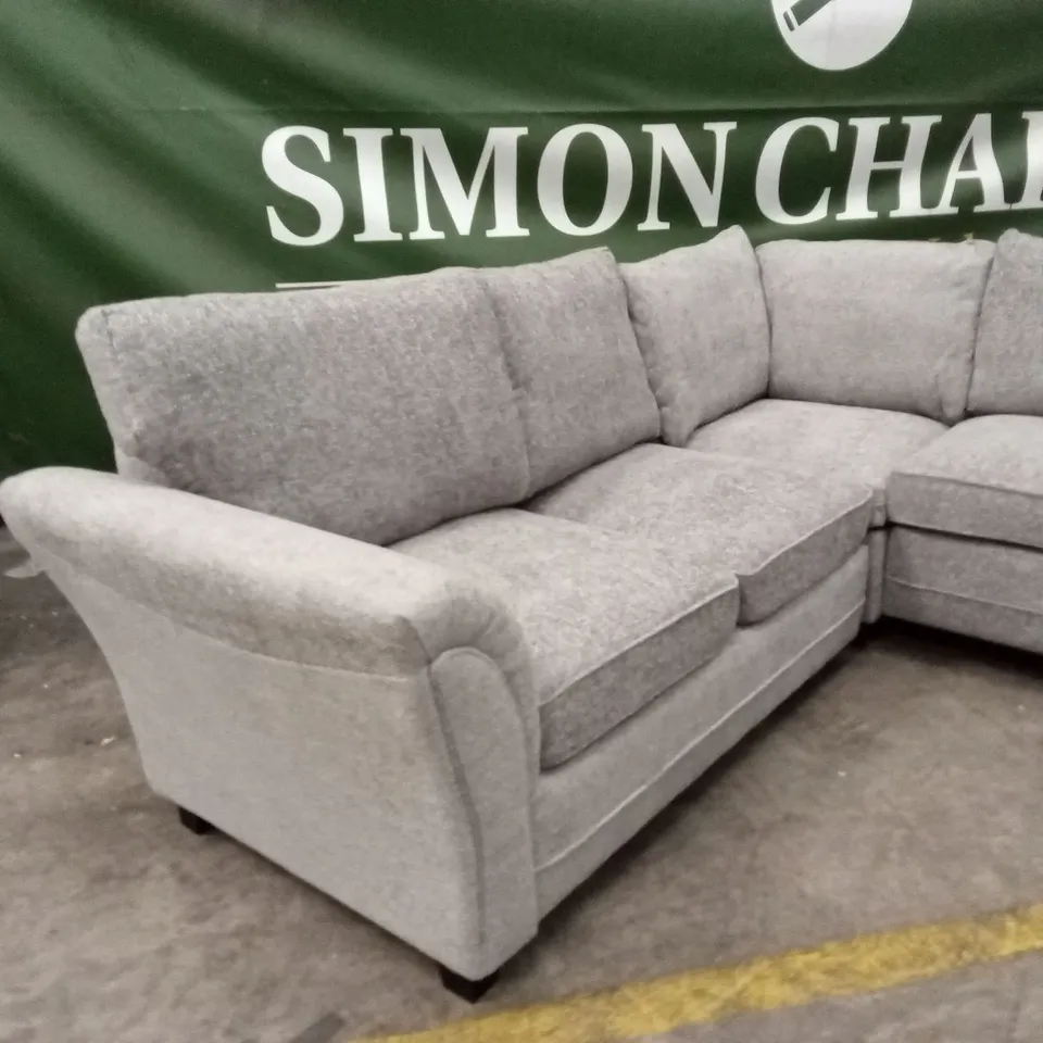 DURY CHUNKY WEAVE STANDARD BACK CORNER GROUP SOFA RRP £1149