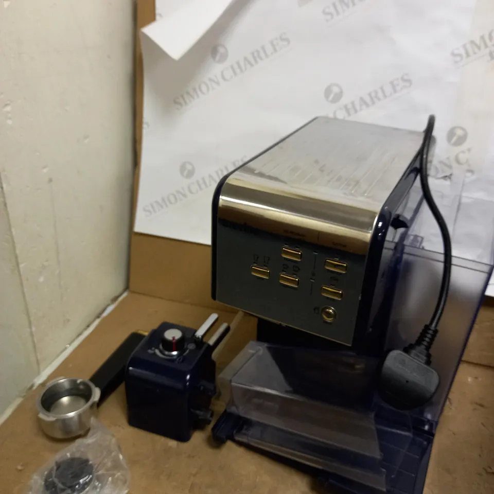 BREVILLE ONE-TOUCH COFFEEHOUSE COFFEE MACHINE - NAVY BLUE