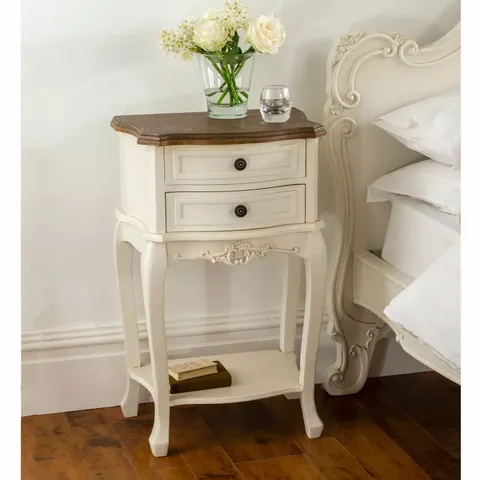 BRAND NEW BOXED HOMESDIRECT365 ANNAELLE FRENCH STYLE BEDSIDE TABLE