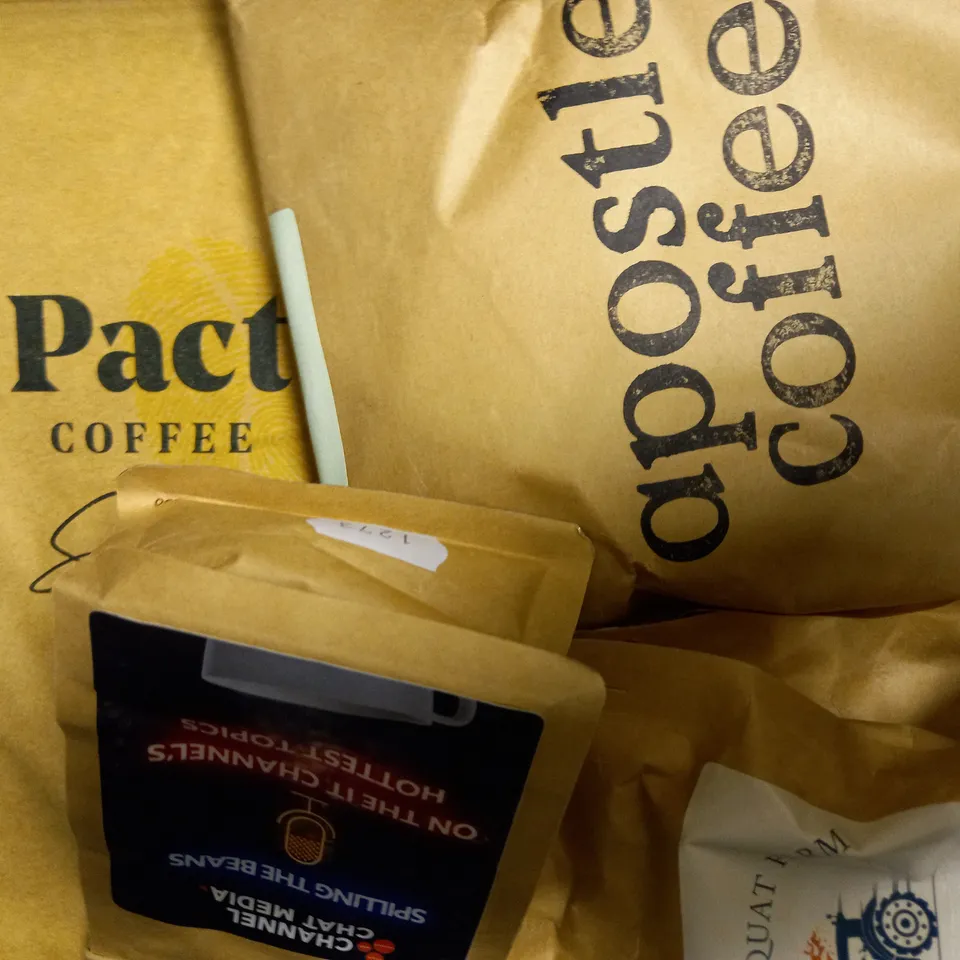LOT OF 10 PACKS OF COFFEE GROUNDS (2KG TOTAL)